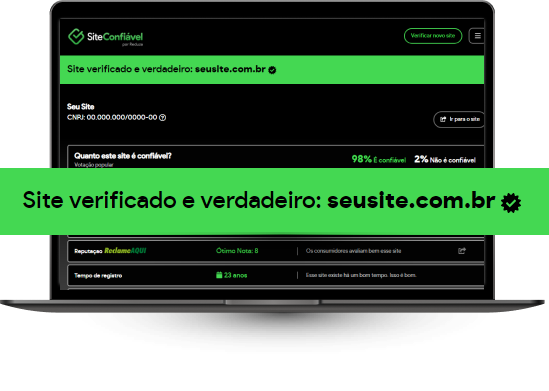 Selo Site Confiável no seu site